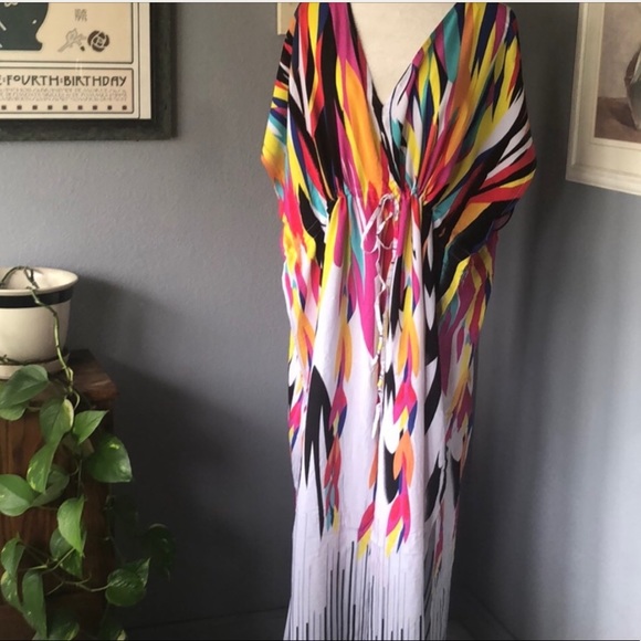 Oaxaca Vibrant Swim Gown Coverup - Picture 7 of 7